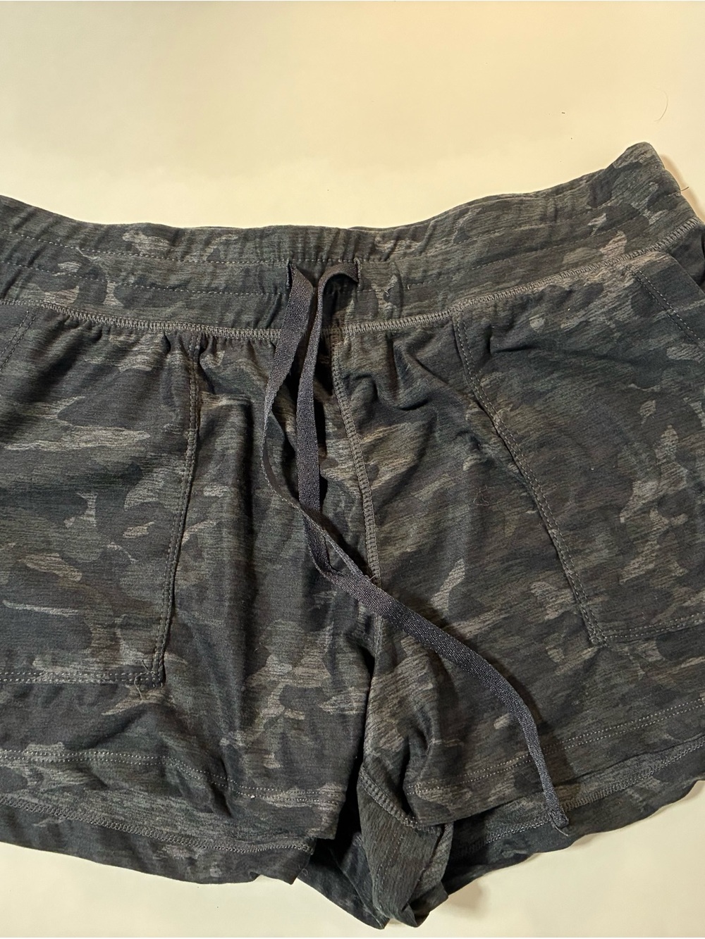 90 Degree By Reflex Black Camo Lounge Shorts